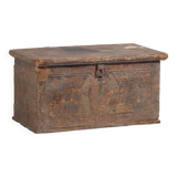Ancien coffre en bois massif (Année 1830) #34