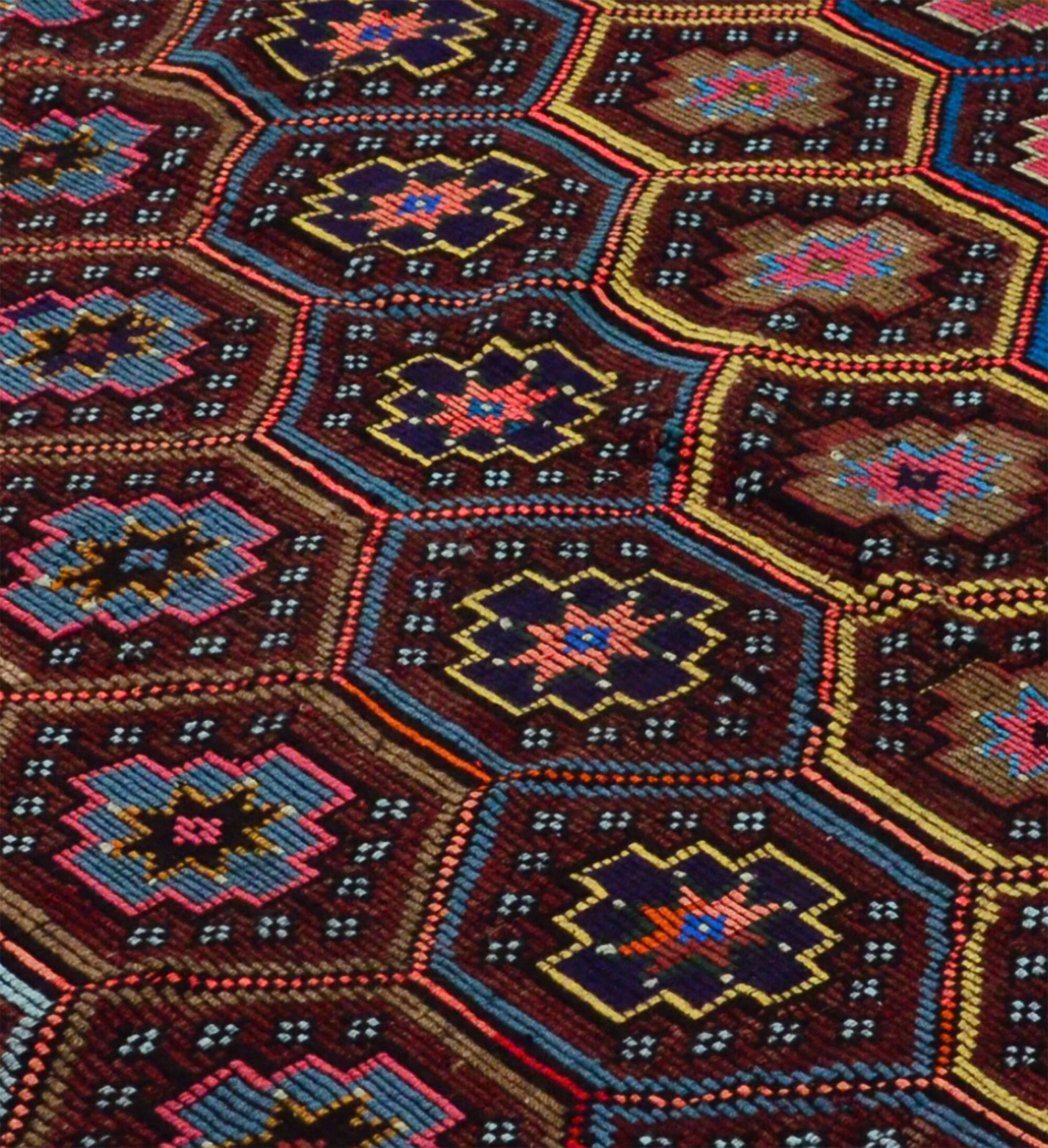 Anatolian handmade kilim rug 275 cm x 196 cm