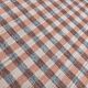 190x290 cm organic wool made kilim , orange blue wool kilim, kilim stripe