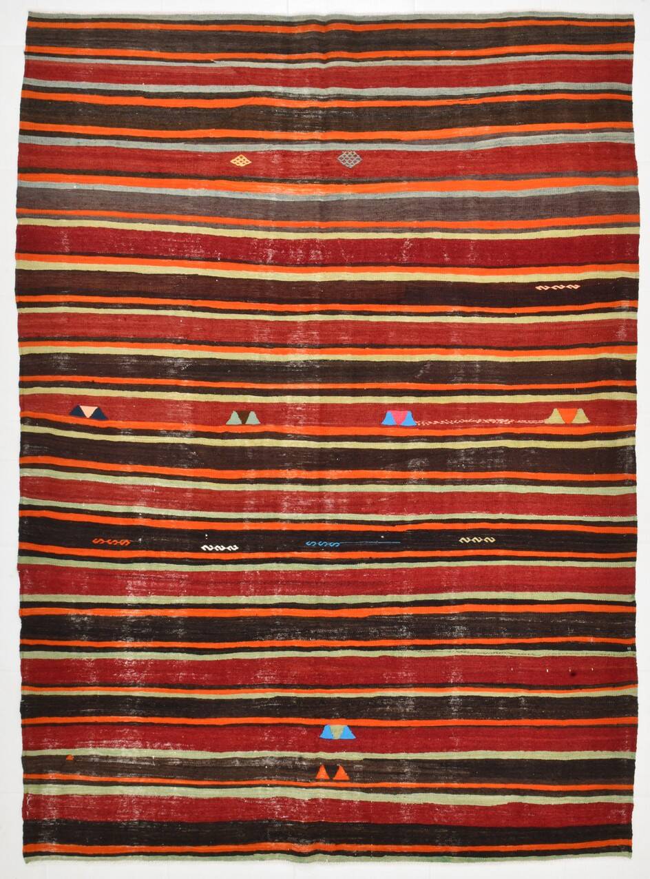 Turkish Kilim Rug, 191x274 Cm
