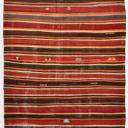 Turkish Kilim Rug, 191x274 Cm