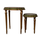 Hand-lacquered coffee tables, 1970s, set of 2