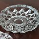 Glass ashtray, vintage collection chiseled