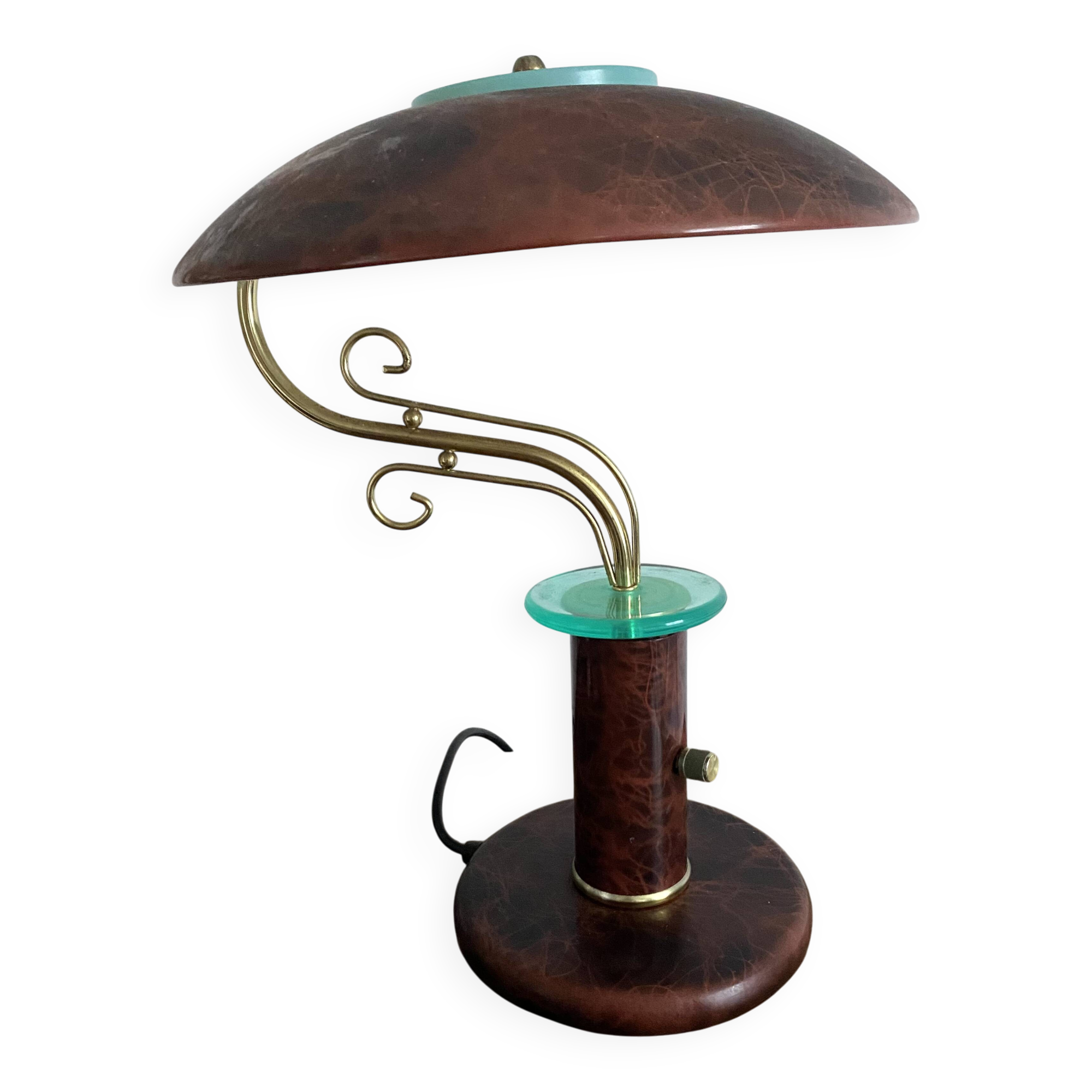 Vintage 80s mushroom lamp
