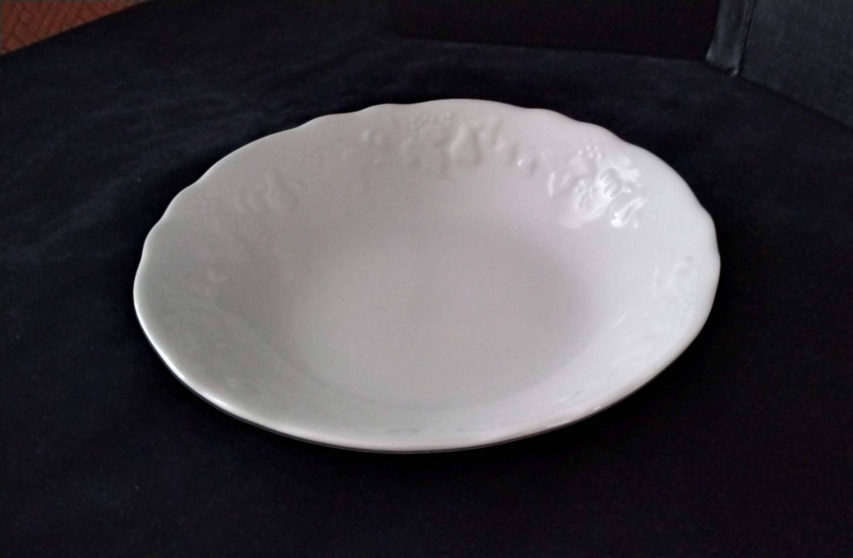 Large deep dish, salad bowl Porcelain Ph. Deshoullières Mod California