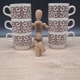 Set of 6 Biltons England mugs