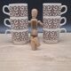 6 tasses Biltons England
