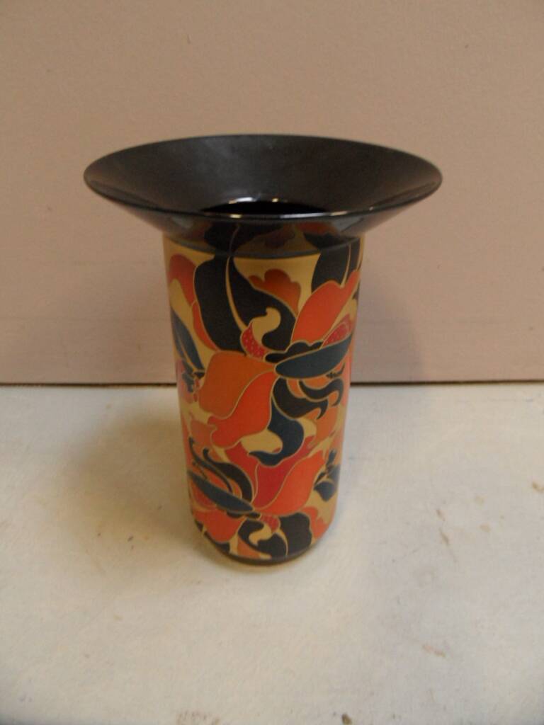 Vintage vase Rosenthal porcelaine noire