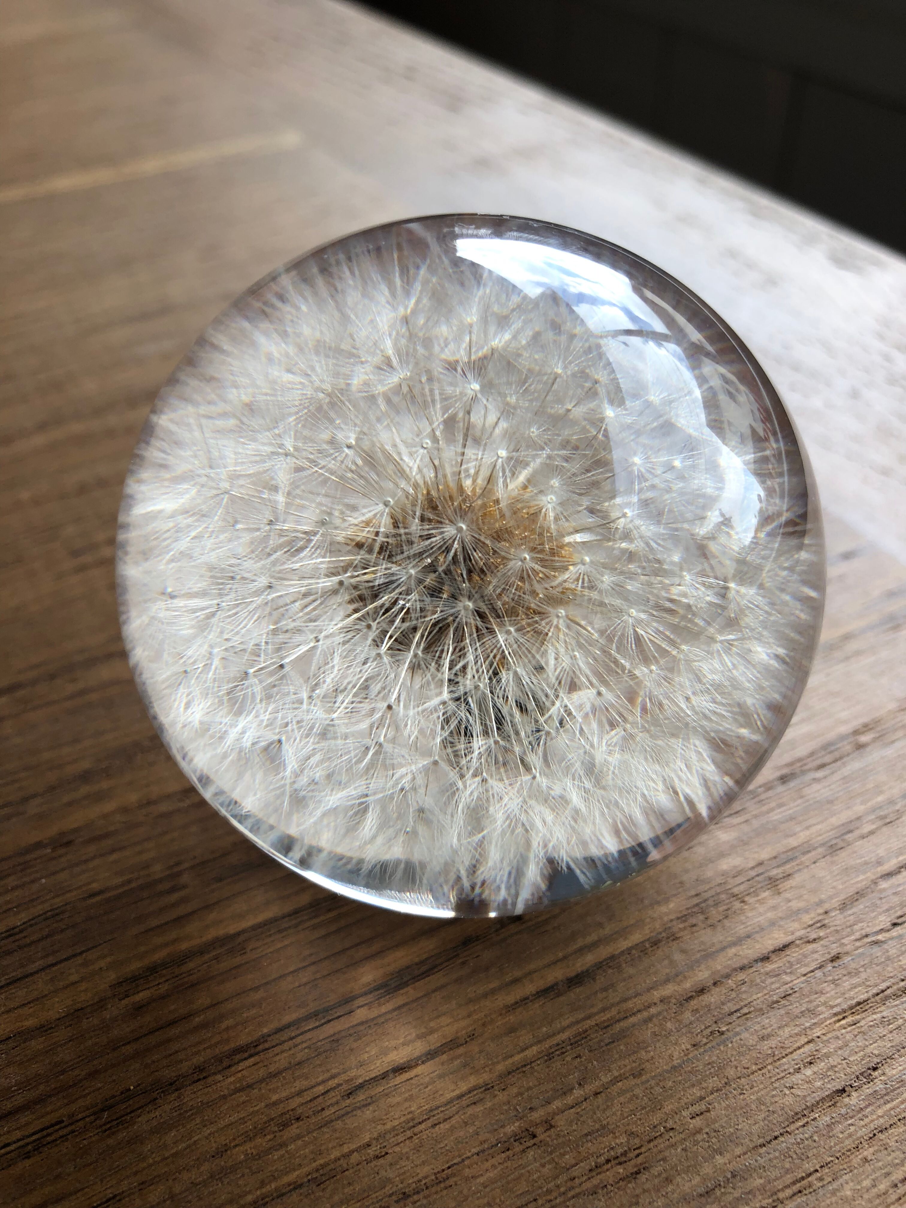 Decorative paper press, glass