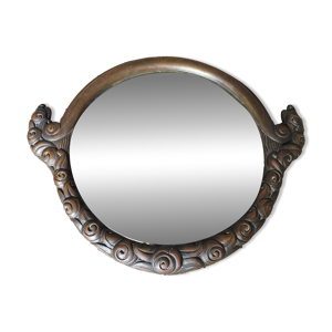 Miroir métal art déco