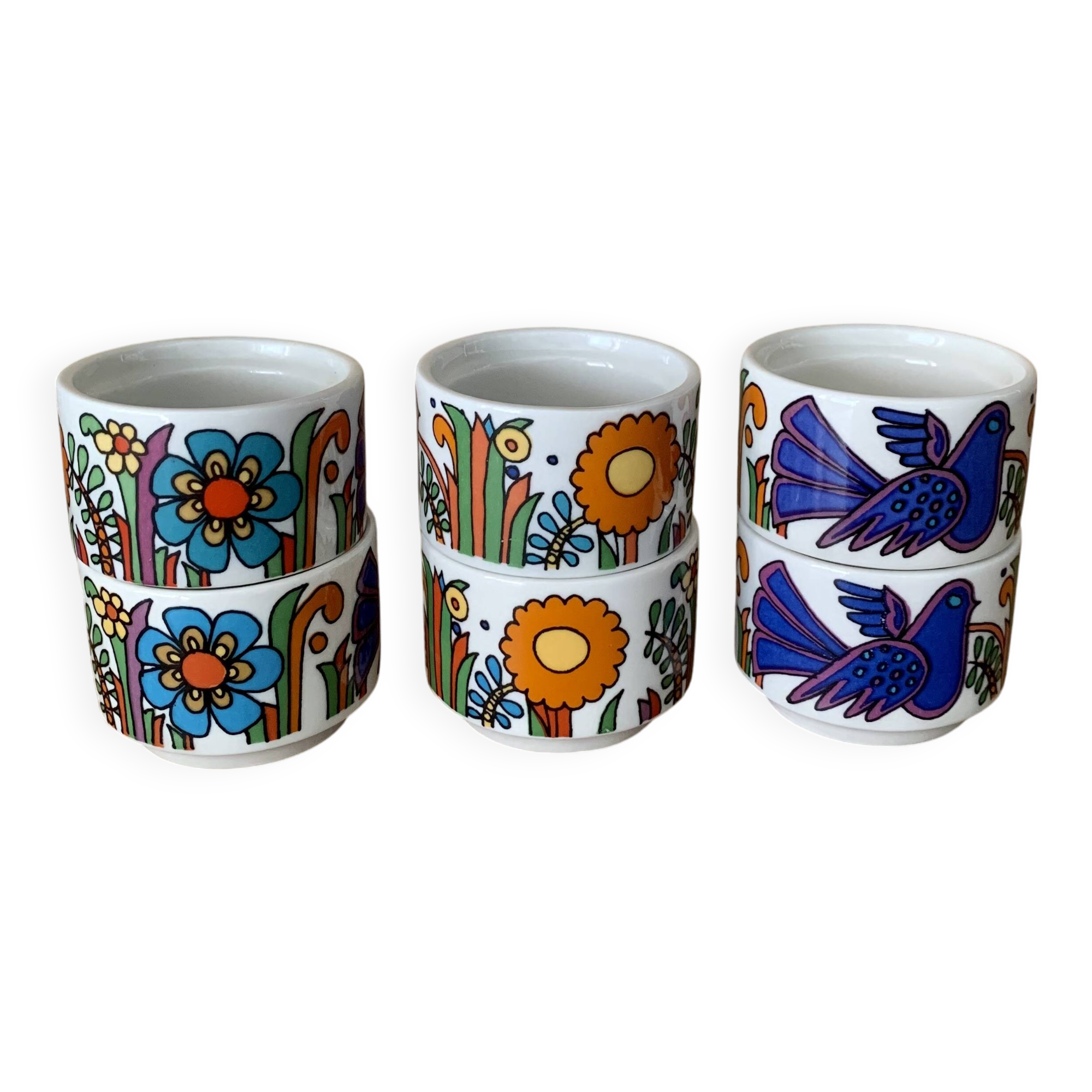 Set of 6 egg cups Villeroy & Boch Acapulco