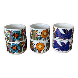 Set of 6 egg cups Villeroy & Boch Acapulco