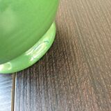 Pitcher ball in glazed green ceramic vintage 60s-70s