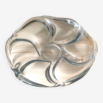 Large Vannes crystal dish