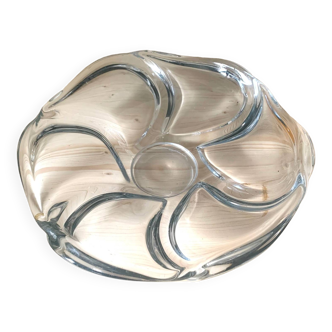 Large Vannes crystal dish