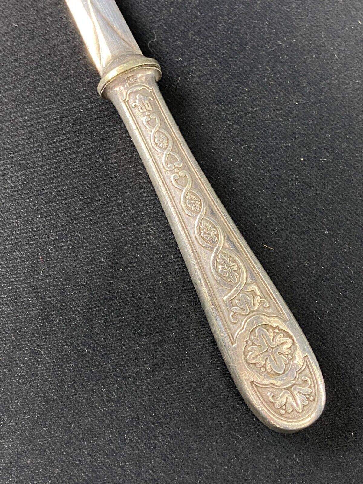 Louis XIV style silver metal letter opener