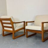 Mid-Century Scandinavian design Lounge Chair in Teak from CFC Silkebo