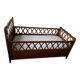 Vintage wooden baby cot from the 1960s.