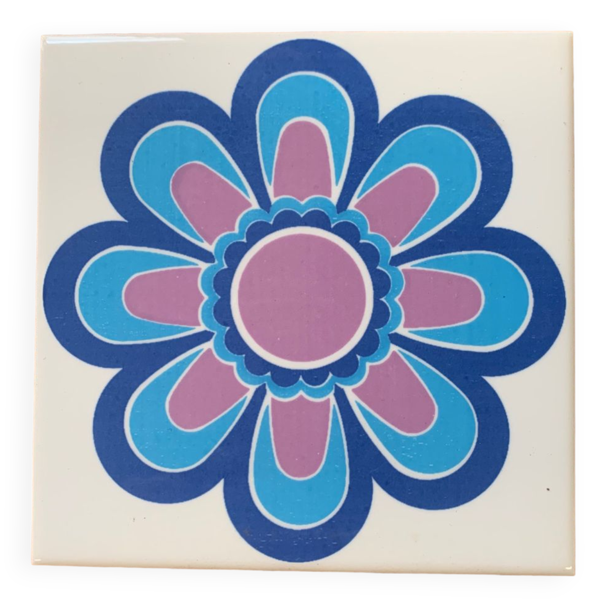 Villeroy & Boch trivet 1970 - blue flower
