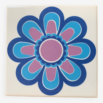 Dessous de plat Villeroy & Boch 1970 - fleur bleu