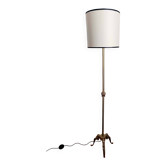 Lampadaire tripode laiton vers 1950