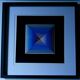 Tableau Vintage Art Optique - Victor Vasarely - Frame 40x40cm