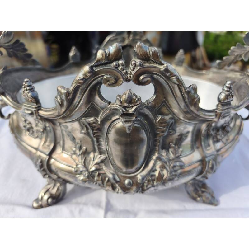 Silver-plated planter