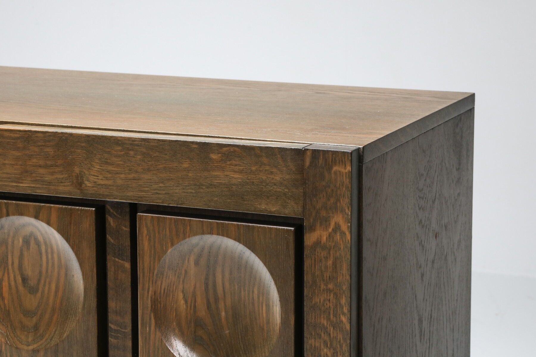 1970 oak graphic buffet