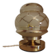 Gold table lamp in Art Deco glasswork
