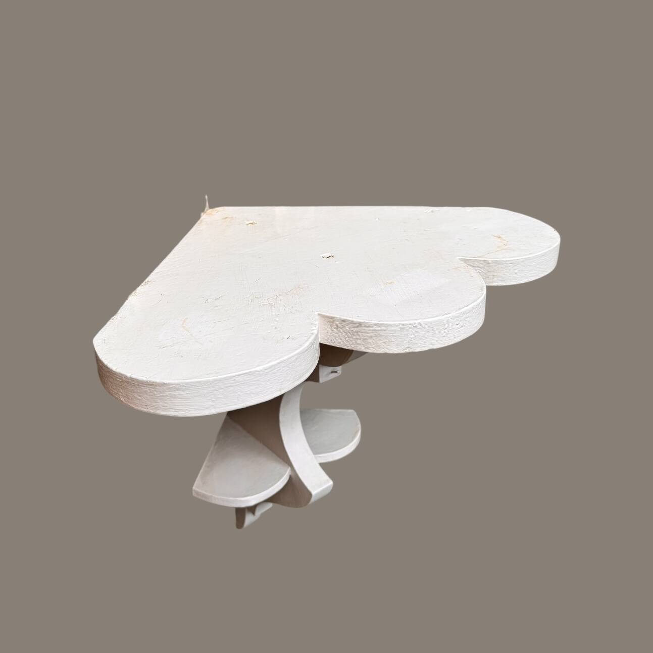 Old wooden wall corner shelf