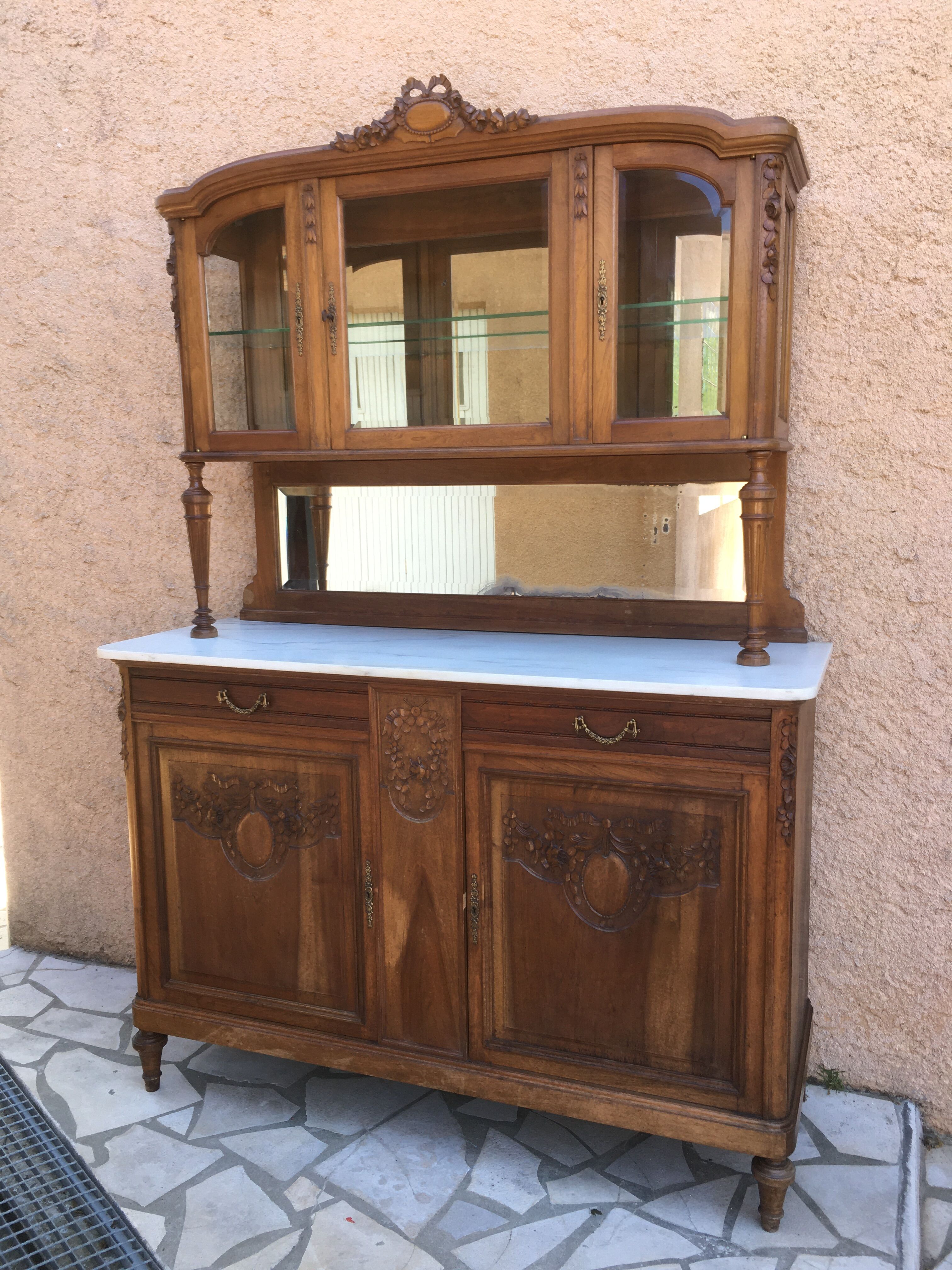 Louis XVI-style showcase buffet