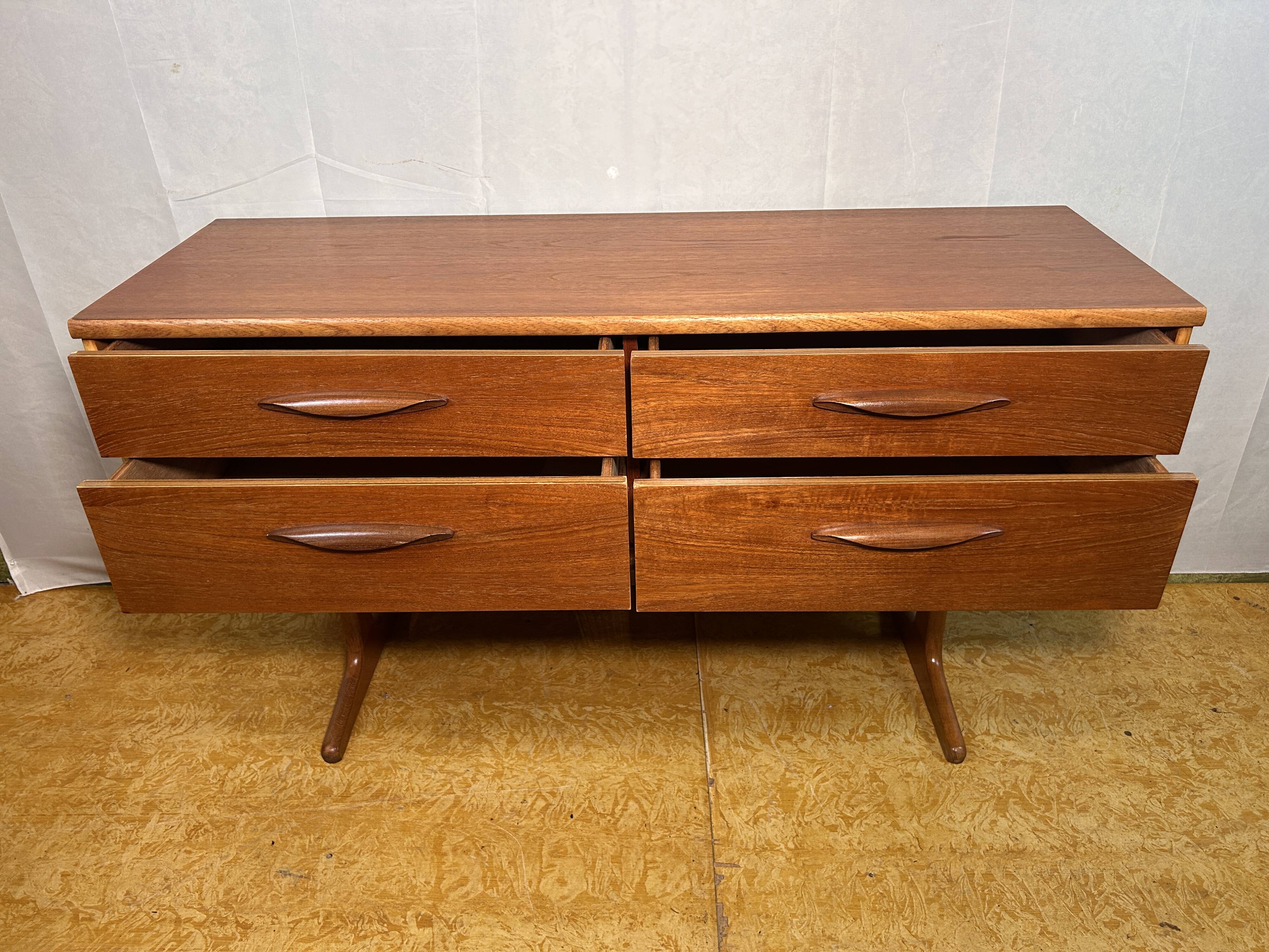 Mid century retro vintage teak small sideboard by Austinsuite 1960