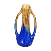 Vase in flamed & iridescent sandstone by G. Méténier