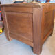 Vintage antique solid tijori teak chest 78x75x69cm