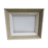 Vintage wood and linen frame for subject of 207 x 256