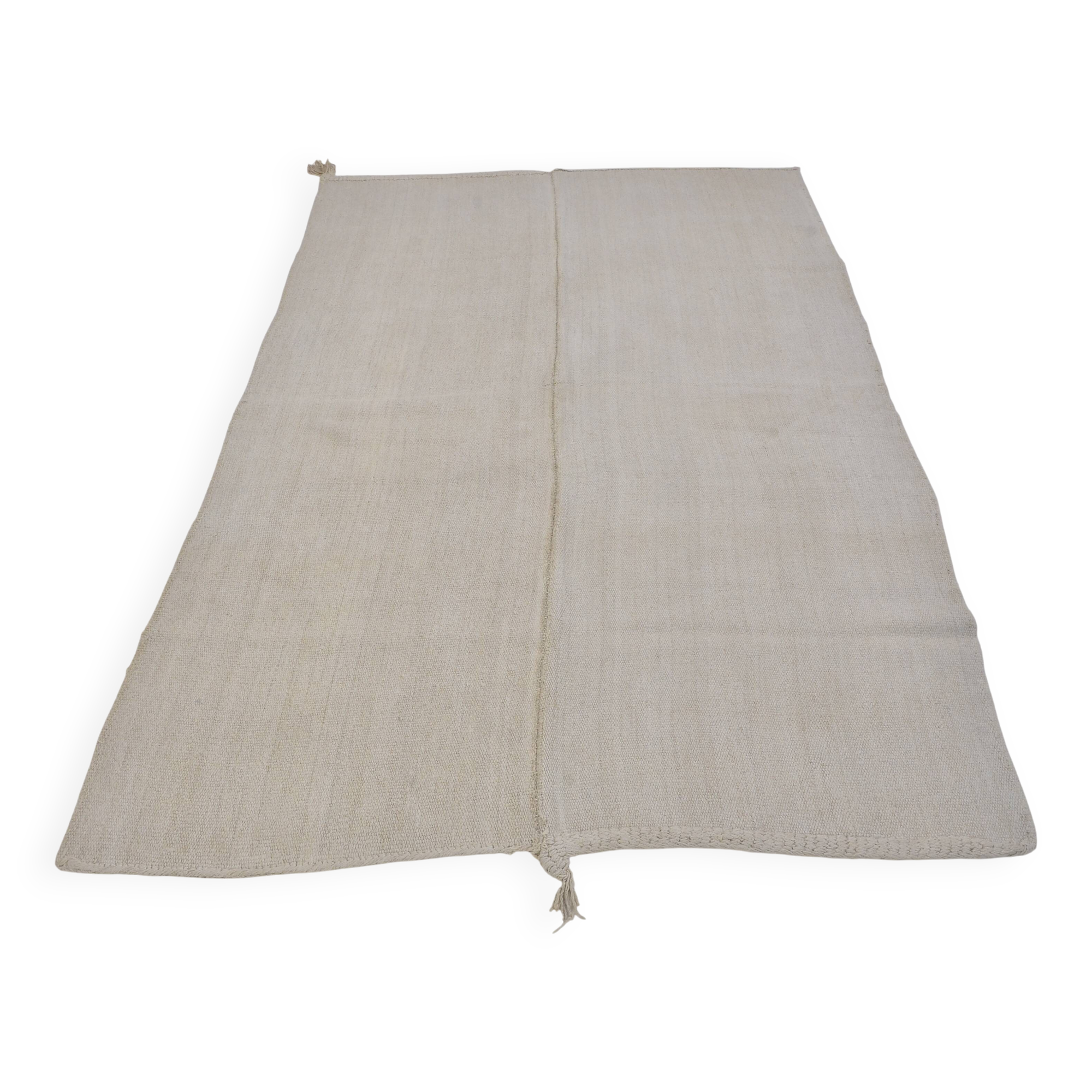 Neutral Vintage Hemp Kilim SKU 3676