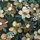 Peinture a4 fleurs jaunes et blanches