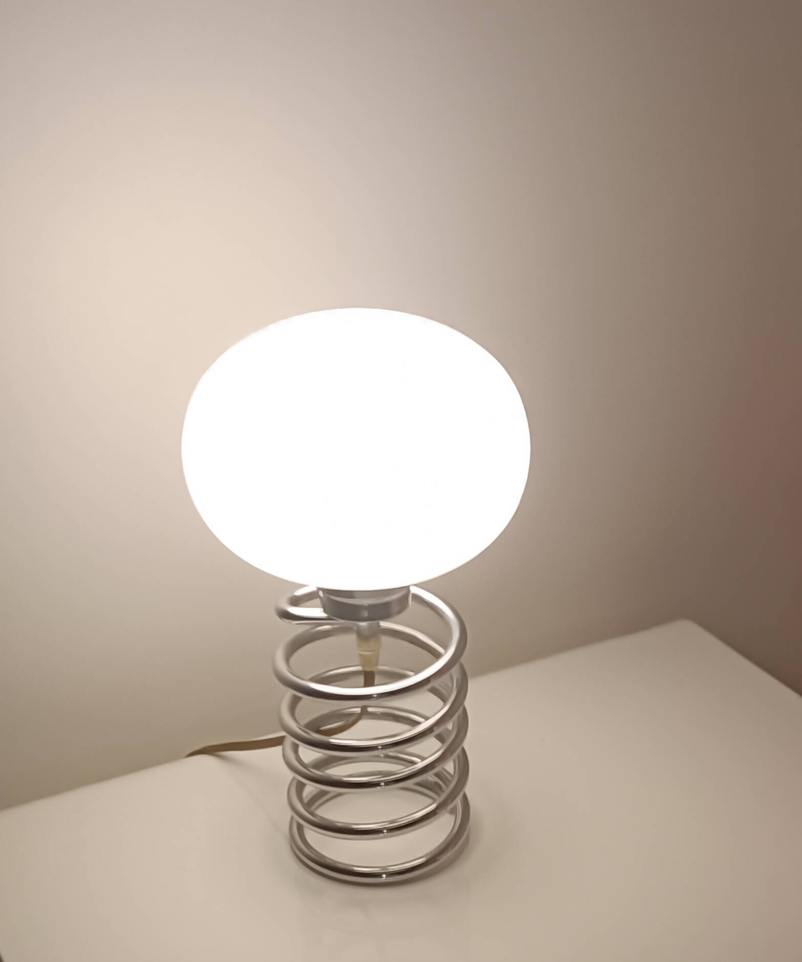 Spring lamp by Ingo Maurer for Honsel 1970s
