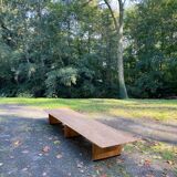 Long teak coffee table