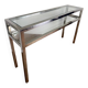 Chrome and glass console from the 70s/80s.