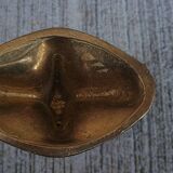 Brutalist bronze chandelier by Horst Dalbeck, Germany, Gilde Handwerk, 1970.