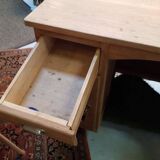 Raw wood desk