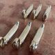 Set of 6 silver-plated swan knife rests