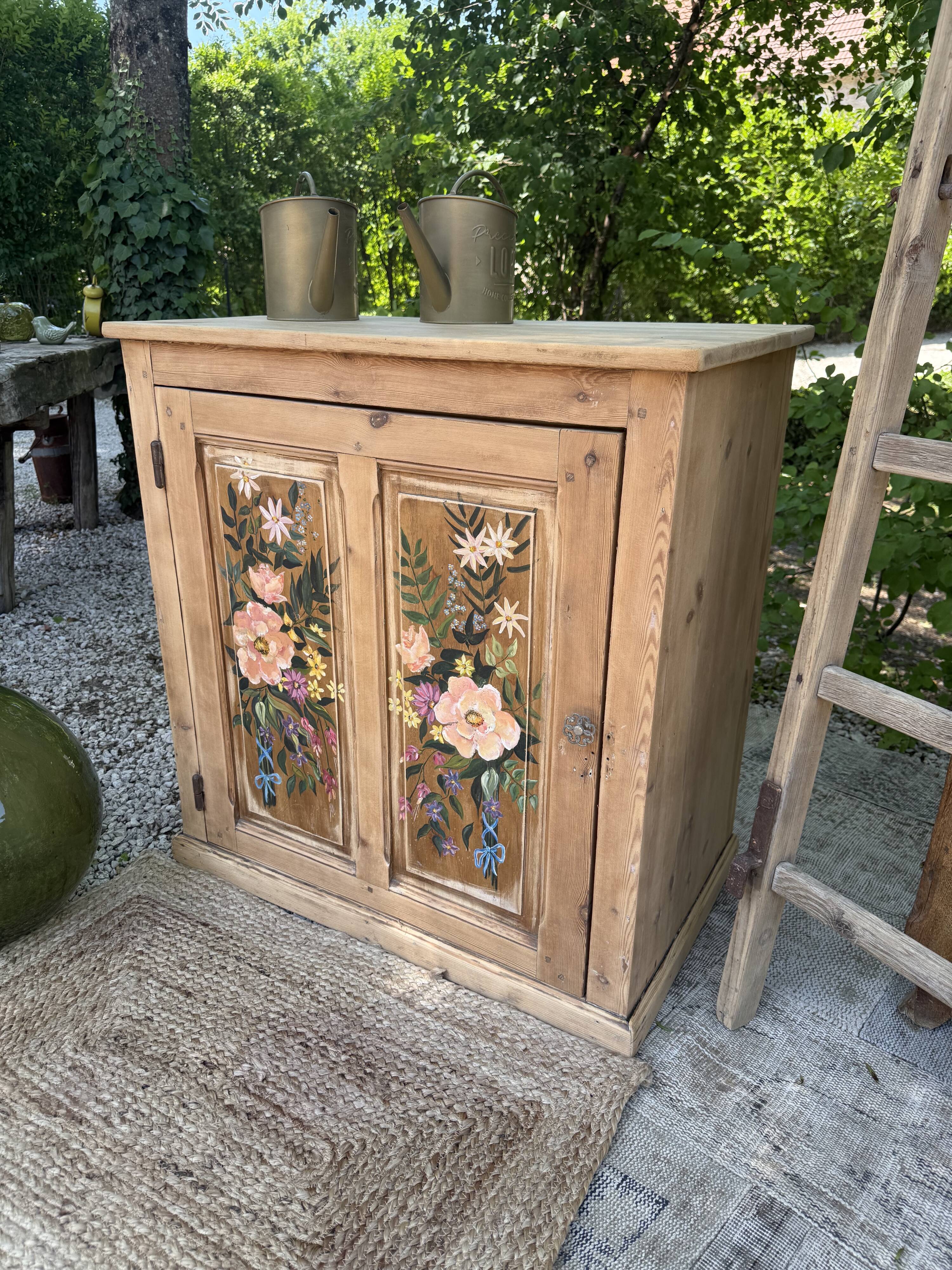 Antique confiturier, renovated wood