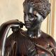 Diane de Gabies, bronze after the antique, black patina 19th century