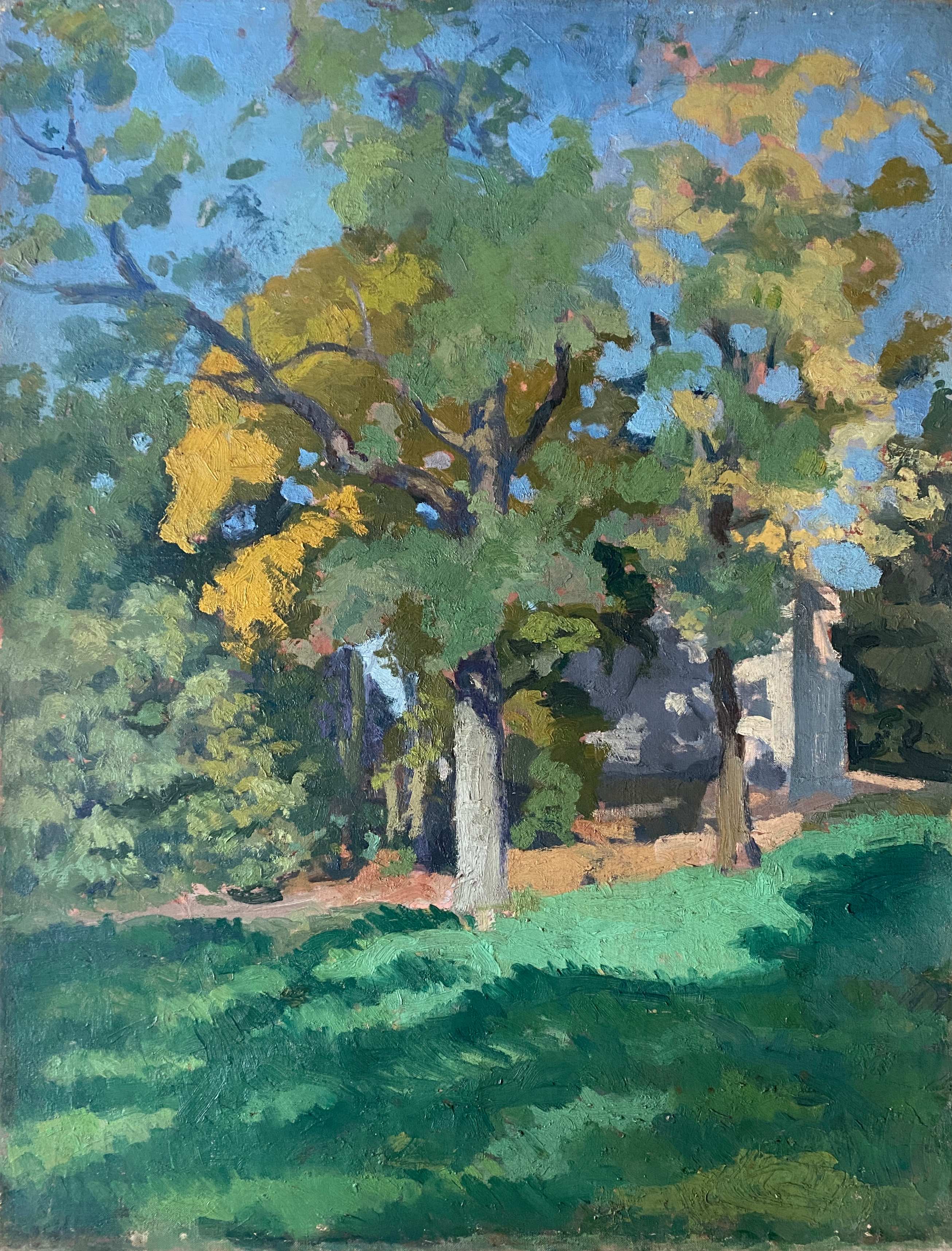 Table HST "The wooded garden" monogrammed JCE school Nabis