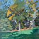 Table HST "The wooded garden" monogrammed JCE school Nabis