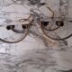 Paire appliques  demi lune