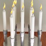 Aluminium candle holders for 13 candles, 1970s.