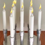Aluminium candle holders for 13 candles, 1970s.